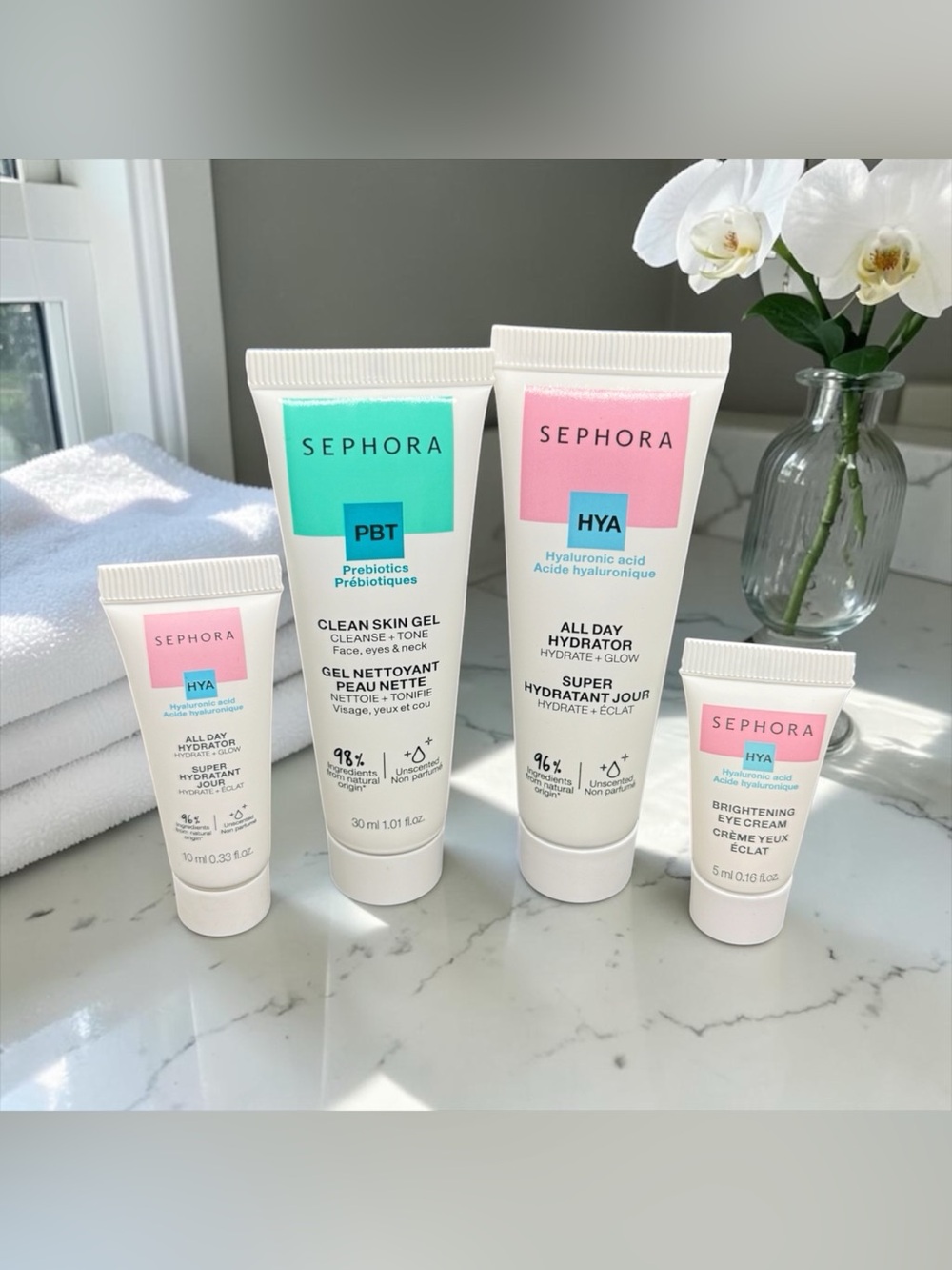 💦SEPHORA💦4-Piece Travel Size Skincare Set/NIP